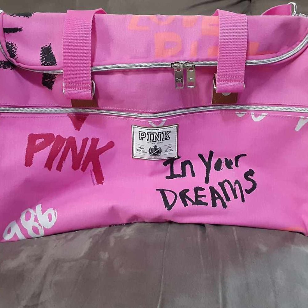 💗VS PINK RARE CANVAS BAG VHTF
